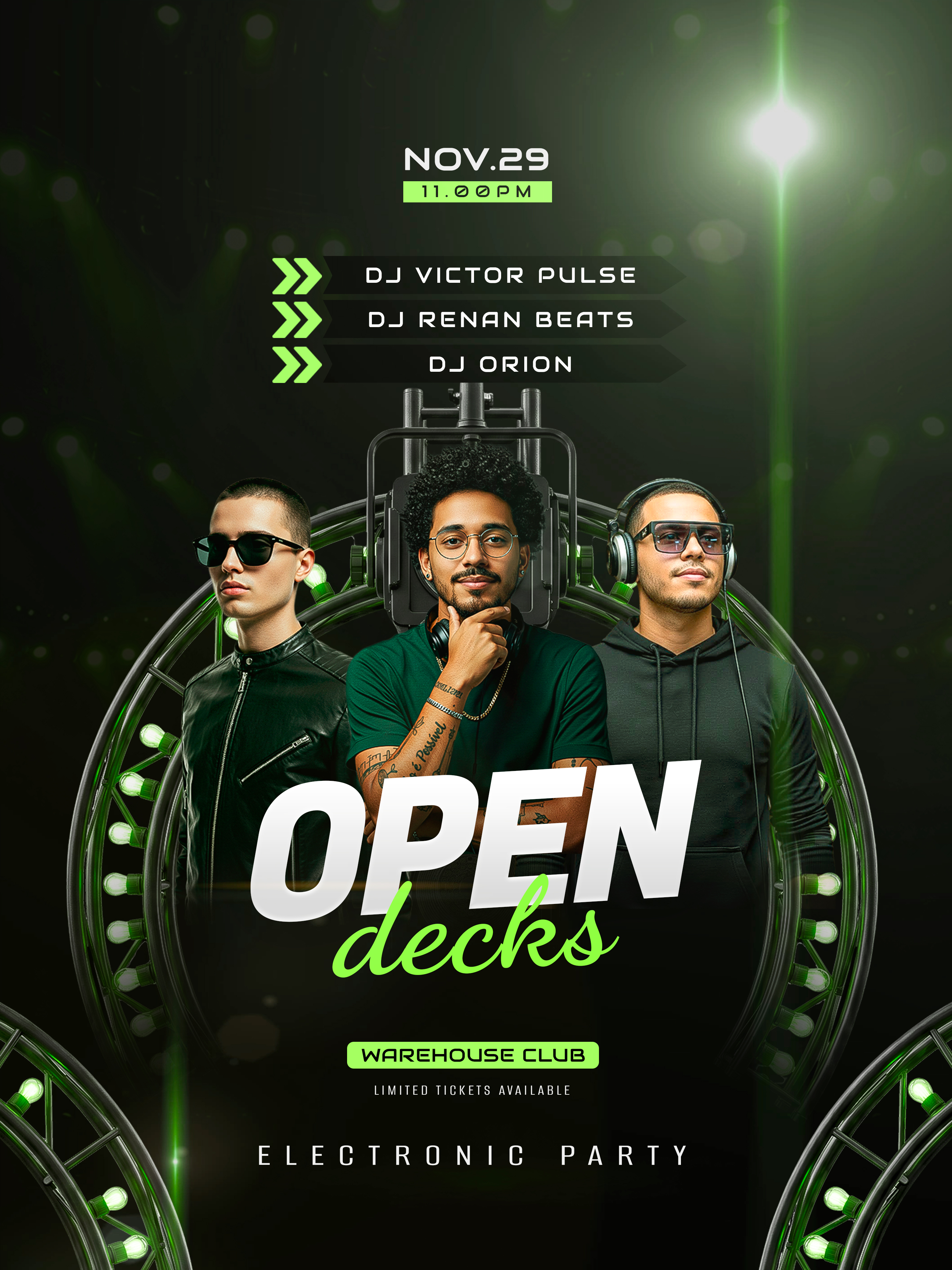 Flyer Digital Brega Editável - Template PSD Editável no Photoshop